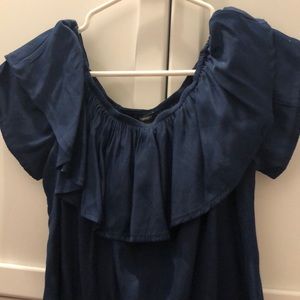 cropped off the shoulder top